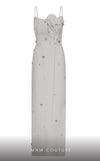 MNM Couture E0039 crepe dress with corset and pencil skirt. | Couture Shop LA