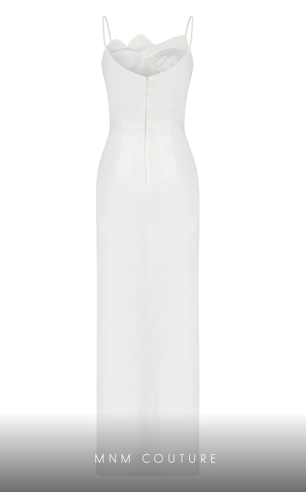 MNM Couture E0039 crepe dress with corset and pencil skirt. | Couture Shop LA