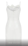 MNM Couture E0039 crepe dress with corset and pencil skirt. | Couture Shop LA