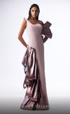MNM Couture G1713 gown displaying the dramatic silhouette and eye-catching details. | Couture Shop LA