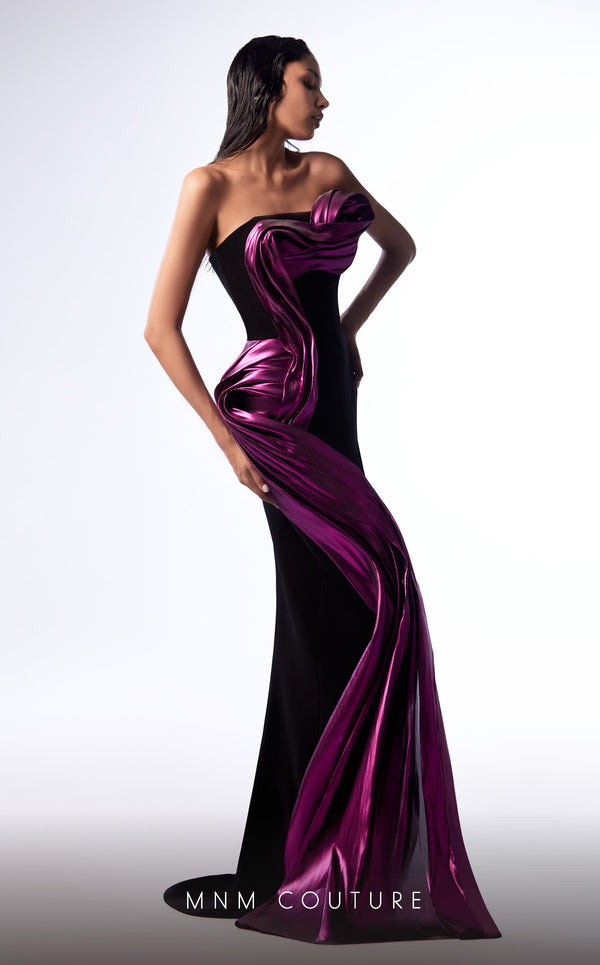 MNM Couture G1730 gown showcasing the gorgeous design and eye-catching details. | Couture Shop LA