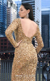 Illuminate the evening in this stunningly embroidered MNM Couture M1017 gown, accentuated with elegant beading and a graceful A-line silhouette. | Couture Shop LA