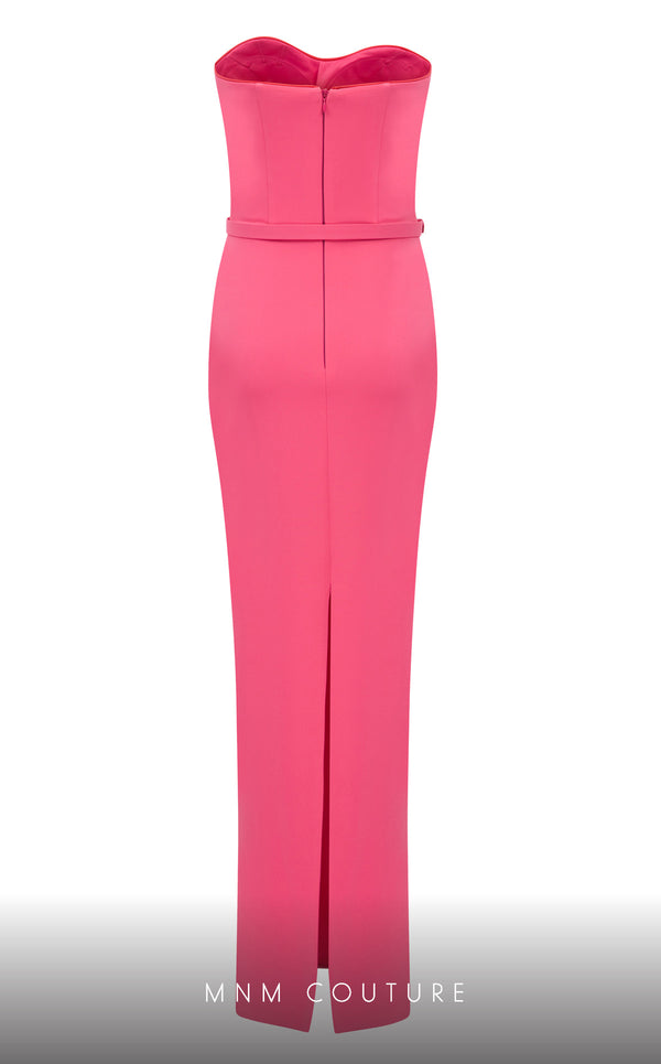 MNM Couture N0569 sleeveless column gown with bolero sleeves. | Couture Shop LA