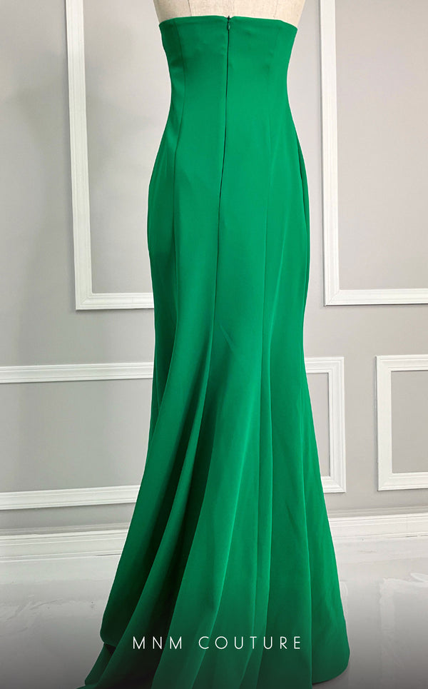 MNM Couture V07456 sleeveless mermaid gown with floral details. | Couture Shop LA