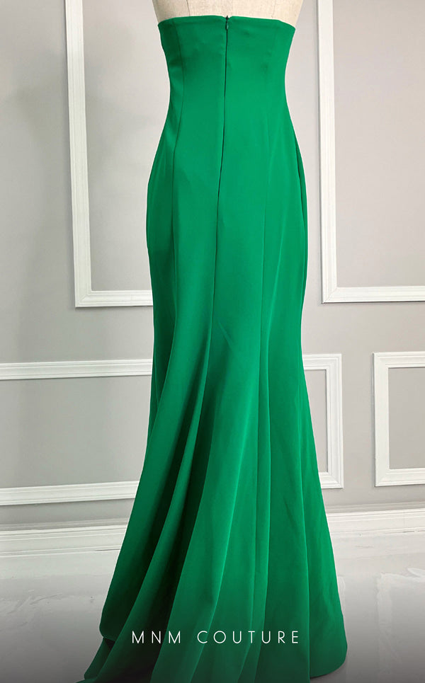 MNM Couture V07456 sleeveless mermaid gown with floral details. | Couture Shop LA