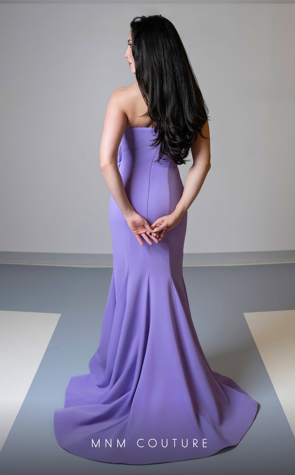 MNM Couture V07456 sleeveless mermaid gown with floral details. | Couture Shop LA