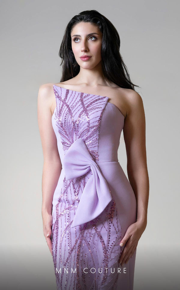 MNM Couture V07512 sleeveless embroidered column gown. | Couture Shop LA
