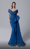 MNM Couture 2692 : A Stunning Off-Shoulder Mermaid Gown with a Cascading Sash