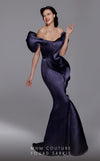 MNM Couture 2730 : Classic Mermaid Off-The-Shoulder Gown with Pleated Details