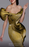 MNM Couture 2730 : Classic Mermaid Off-The-Shoulder Gown with Pleated Details