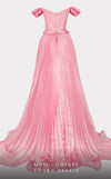 MNM Couture 2743 : Mikado Sweetheart Gown with Pleated Overskirt Charm