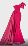 MNM Couture 2754 : Draped One-Shoulder Gown with Ruffle Drama