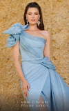 MNM Couture 2754 : Draped One-Shoulder Gown with Ruffle Drama