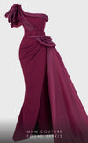 MNM Couture 2754 : Draped One-Shoulder Gown with Ruffle Drama