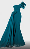 MNM Couture 2754 : Draped One-Shoulder Gown with Ruffle Drama