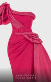 MNM Couture 2754 : Draped One-Shoulder Gown with Ruffle Drama