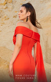 MNM Couture 2769 : Fit-and-Flare Off-the-Shoulder Gown with Ruched Detailing