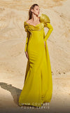 Sweetheart neckline evening dress crafted from sleek crepe with column design for formal events.