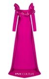 MNM Couture 2773: Sweetheart neckline evening dress crafted from sleek crepe with column design for formal events. | Couture Shop LA