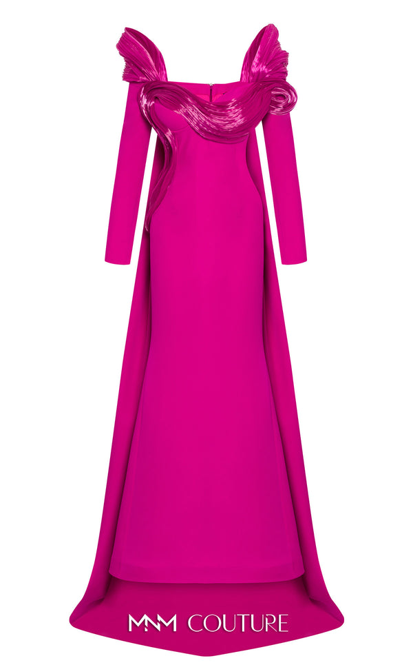MNM Couture 2773: Sweetheart neckline evening dress crafted from sleek crepe with column design for formal events. | Couture Shop LA