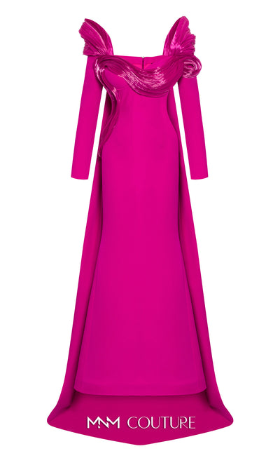 MNM Couture 2773: Sweetheart neckline evening dress crafted from sleek crepe with column design for formal events. | Couture Shop LA