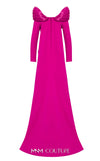 MNM Couture 2773: Sweetheart neckline evening dress crafted from sleek crepe with column design for formal events. | Couture Shop LA