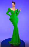 MNM Couture 2791: V-neck Crepe Mermaid Gown