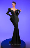 MNM Couture 2791: V-neck Crepe Mermaid Gown