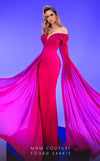 MNM Couture 2793: off-shouldered gown with shifon and draped bust. | Couture Shop LA