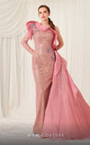 MNM Couture 2794: off-shouldered shifon gown with draped mermaid cut. | Couture Shop LA