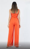 GLAM by MNM Couture DZ3198 sleeveless round neck jumpsuit with polished design. | Couture Shop LA