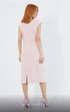 GLAM by MNM Couture DZ3527 sleeveless round neck midi dress with timeless elegance. | Couture Shop LA