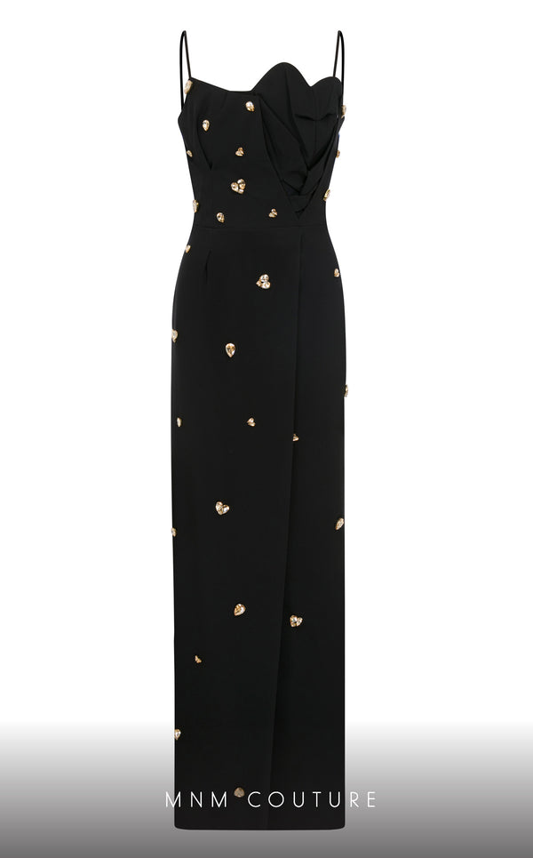 MNM Couture E0039 crepe dress with corset and pencil skirt. | Couture Shop LA