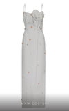 MNM Couture E0039 crepe dress with corset and pencil skirt. | Couture Shop LA