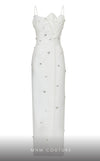 MNM Couture E0039 crepe dress with corset and pencil skirt. | Couture Shop LA