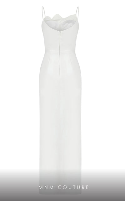 MNM Couture E0039 crepe dress with corset and pencil skirt. | Couture Shop LA