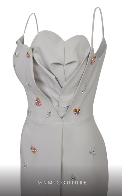 MNM Couture E0039 crepe dress with corset and pencil skirt. | Couture Shop LA