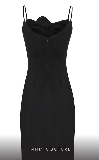 MNM Couture E0039 crepe dress with corset and pencil skirt. | Couture Shop LA