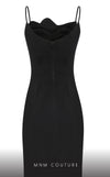 MNM Couture E0039 crepe dress with corset and pencil skirt. | Couture Shop LA