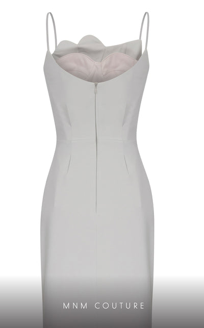 MNM Couture E0039 crepe dress with corset and pencil skirt. | Couture Shop LA