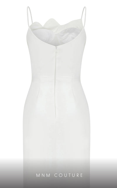 MNM Couture E0039 crepe dress with corset and pencil skirt. | Couture Shop LA