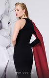MNM Couture E0072 crepe gown with Grecian neck and draped waist. | Couture Shop LA