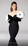 MNM Couture F02820: Organza mermaid gown, two corsets, draped flowers, strapless. Red carpet ready. | Couture Shop LA