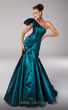 MNM Couture F02833 : Asymmetrical Tafta Mermaid Gown