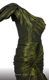 MNM Couture F02833 : Asymmetrical Tafta Mermaid Gown