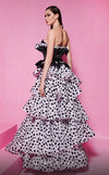 MNM Couture F02840 strapless gown with flared cut and embroidered bust. | Couture Shop LA