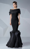 MNM Couture G0620: An Elegant Off-Shoulder Mermaid Gown with Ruched Details