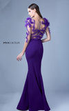 MNM Couture G1094 : A Romantic Mermaid Gown with Sheer Sleeves and Glittering Details