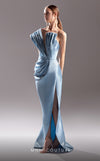 MNM Couture G1529 : Make a Bold Statement with a Ruched One-Shoulder Gown.