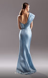 MNM Couture G1529 : Make a Bold Statement with a Ruched One-Shoulder Gown.